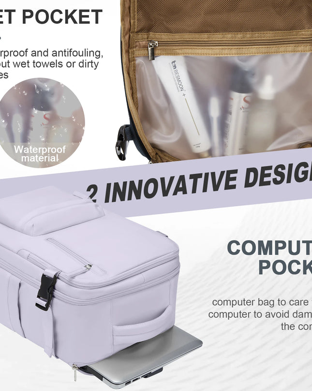 Handgepäck Rucksack Damen – Dein Reisebegleiter Graublau