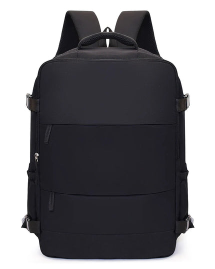 Eleganter Handgepäck Rucksack in Schwarz, ideal für Reisen und als Handgepäck im Flugzeug.
