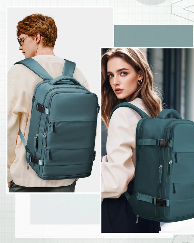 Handgepäck Rucksack 20-35L Braun für Flugreisen