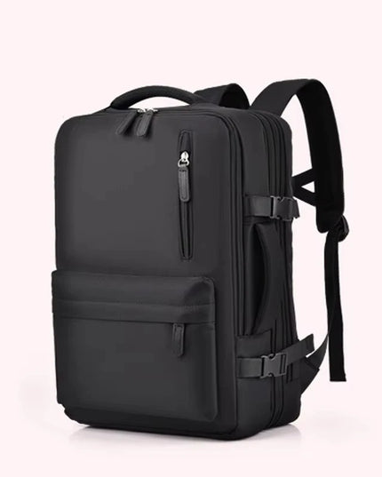 Handgepäck Rucksack Damen in Schwarz, perfekt für Easyjet, mit Laptopfach und weichem Griff