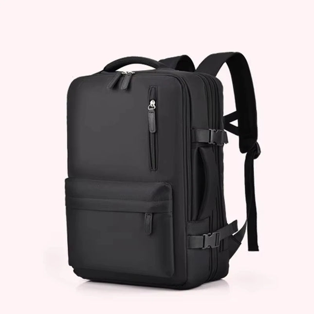 Handgepäck Rucksack Damen in Schwarz, perfekt für Easyjet, mit Laptopfach und weichem Griff