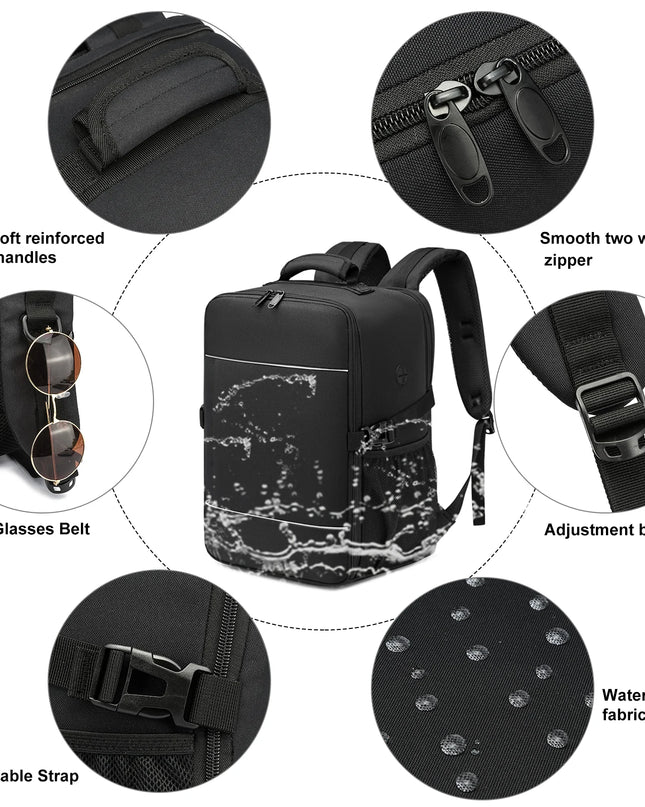 Handgepäck Rucksack 40x20x25 cm – Dein Blauer Reisebegleiter