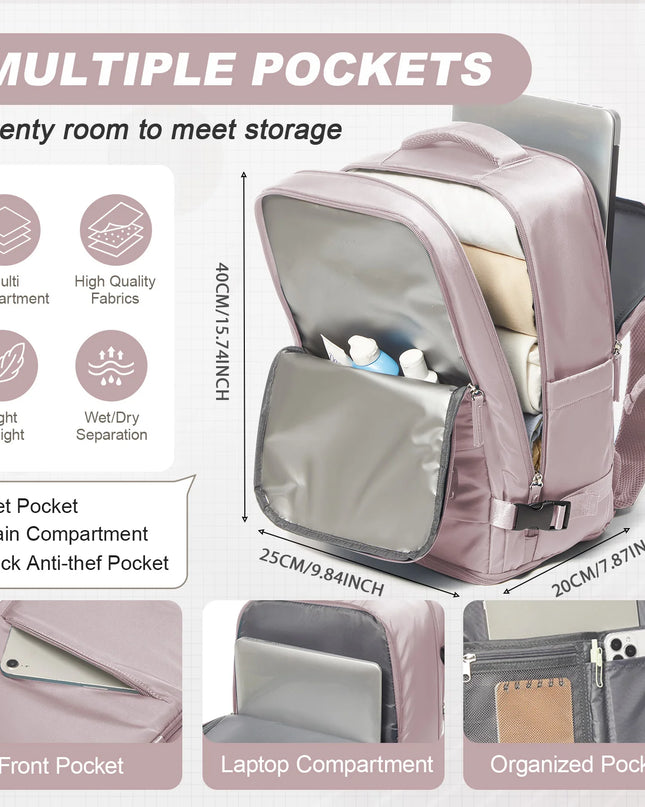 Braun: Dein flexibler Handgepäck Rucksack für Reisen