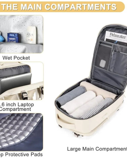 Reise Rucksack Olivgrün 20-35L – BP-060-bS