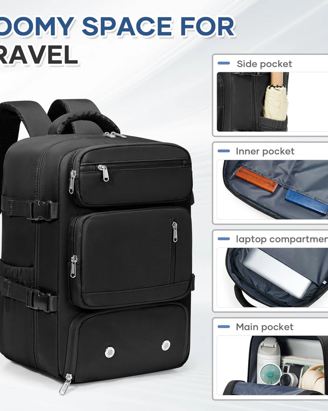 Schwarz: Dein Handgepäck Rucksack – Reisebegleiter