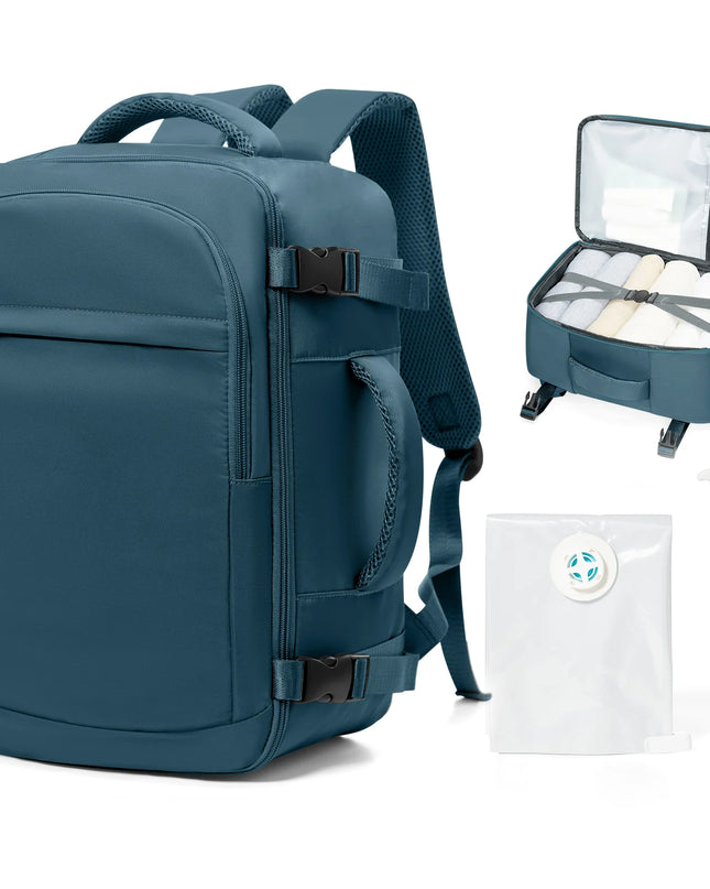 Handgepäck Rucksack in Petrol, ultraleicht und kompakt, ideal für Reisen und Handgepäckbestimmungen