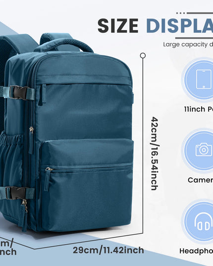 Handgepäck Rucksack Petrol, ultraleicht mit Air Cushion Belt System, ideal für Kurztrips
