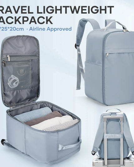 Blauer Handgepäck Rucksack für Ryanair, 20-35L Volumen, ideal als Reisebegleiter