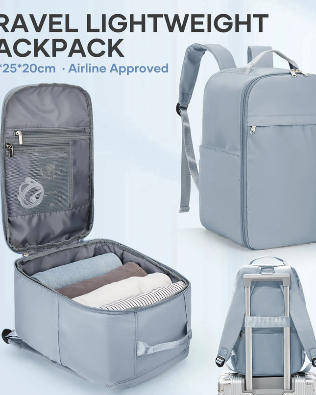 Blauer Handgepäck Rucksack für Ryanair, 20-35L Volumen, ideal als Reisebegleiter
