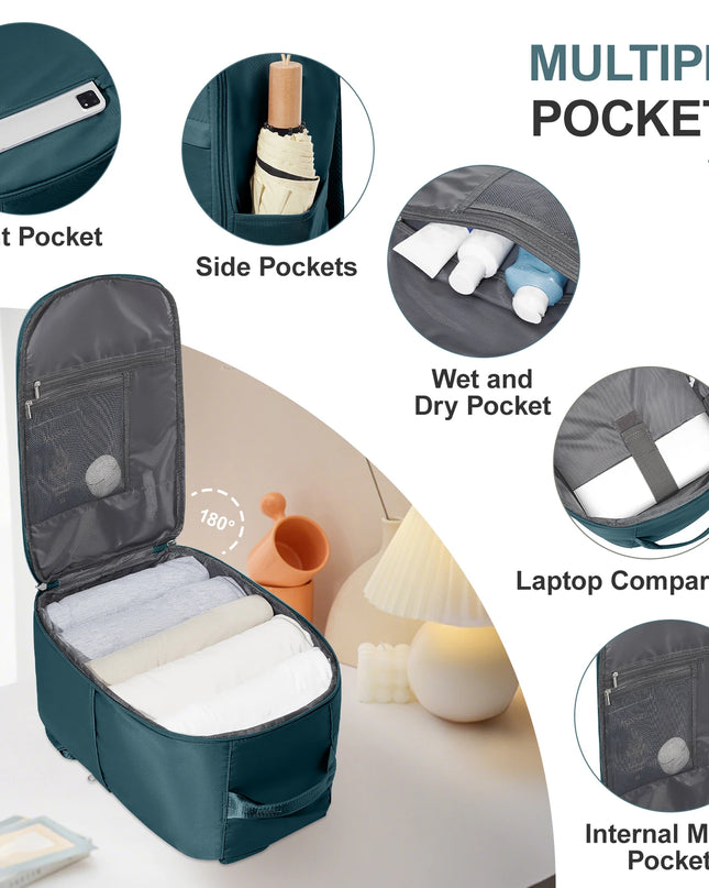 Pinker Handgepäck Rucksack für Ryanair: 20-35L