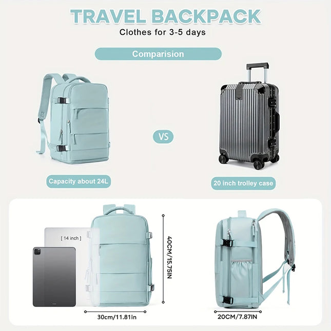 Handgepäck Rucksack 40x30x20 cm Beige – Dein Ryanair-Begleiter
