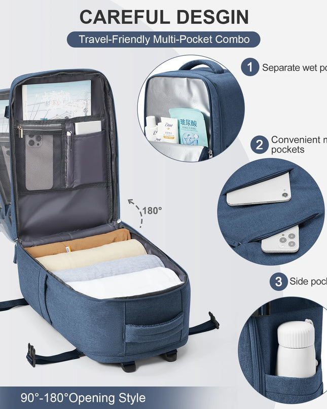 Handgepäck Rucksack Grün 40x20x25 für Ryanair