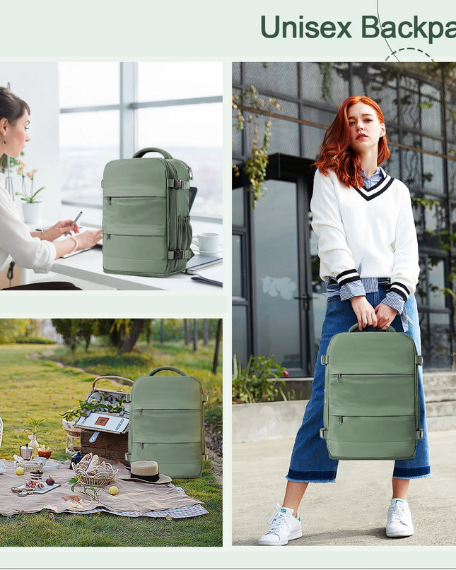 Handgepäck Rucksack 20-35L – Dein Graubrauner Reise-Begleiter