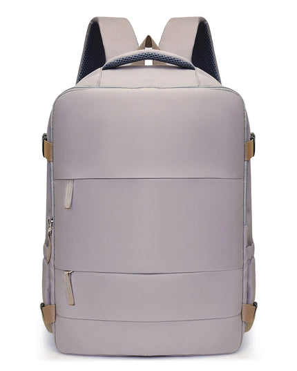 Grauer Handgepäck Rucksack für Reisen und Kurztrips, ideal für Fluggesellschaften wie Ryanair