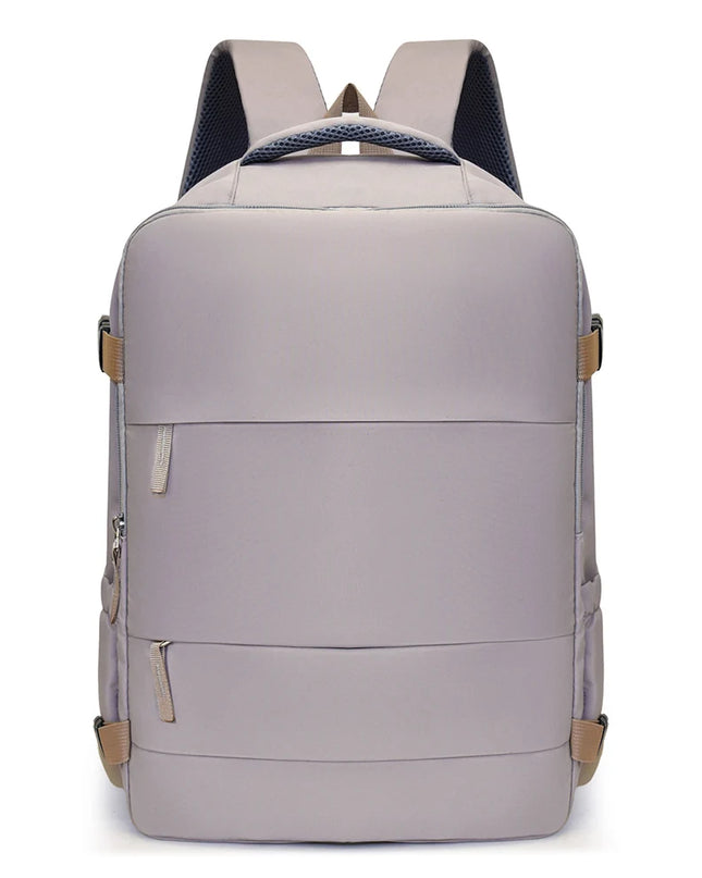 Grauer Handgepäck Rucksack für Reisen und Kurztrips, ideal für Fluggesellschaften wie Ryanair