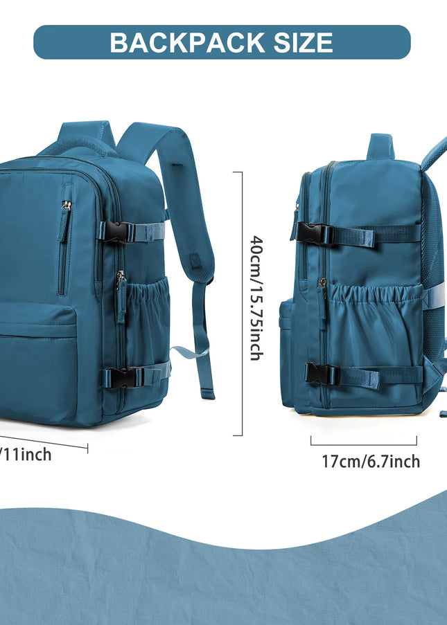 Handgepäck Rucksack in Petrol, 20-35 Liter Fassungsvermögen, mit Laptopfach und bequemen Schultergurten