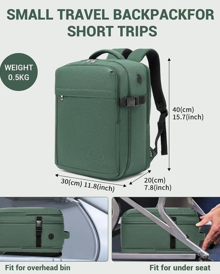 Handgepäck Rucksack 24L Schwarz – Perfekt für Eurowings