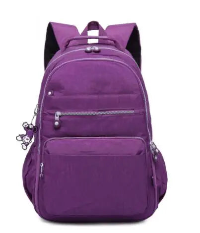 Lila Handgepäck Rucksack 40x20x25 für Damen und Herren, Laptopfach, Reißverschlussfach, weicher Tragegriff