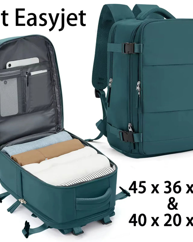 Handgepäck Rucksack 20-35L Braun für Flugreisen