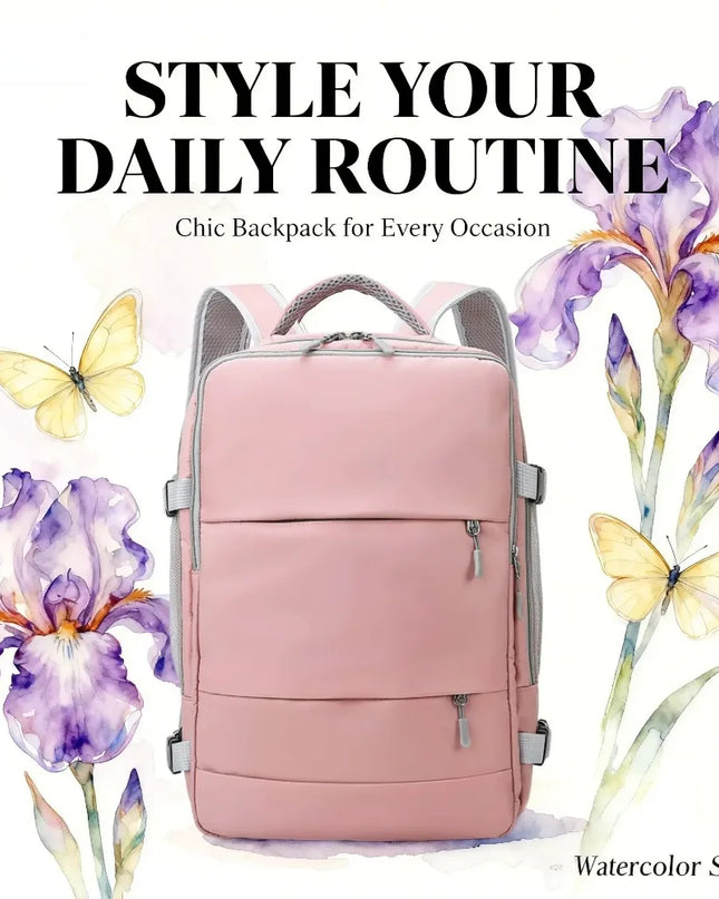 Handgepäck Rucksack 40L Pink mit Laptop- & Schuhfach