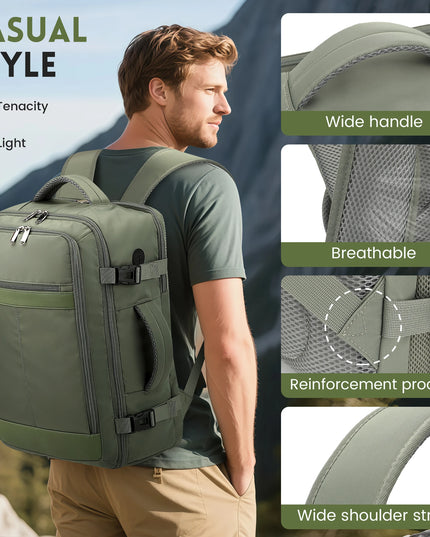 Handgepäck Rucksack Hellblau – Dein kompakter Begleiter