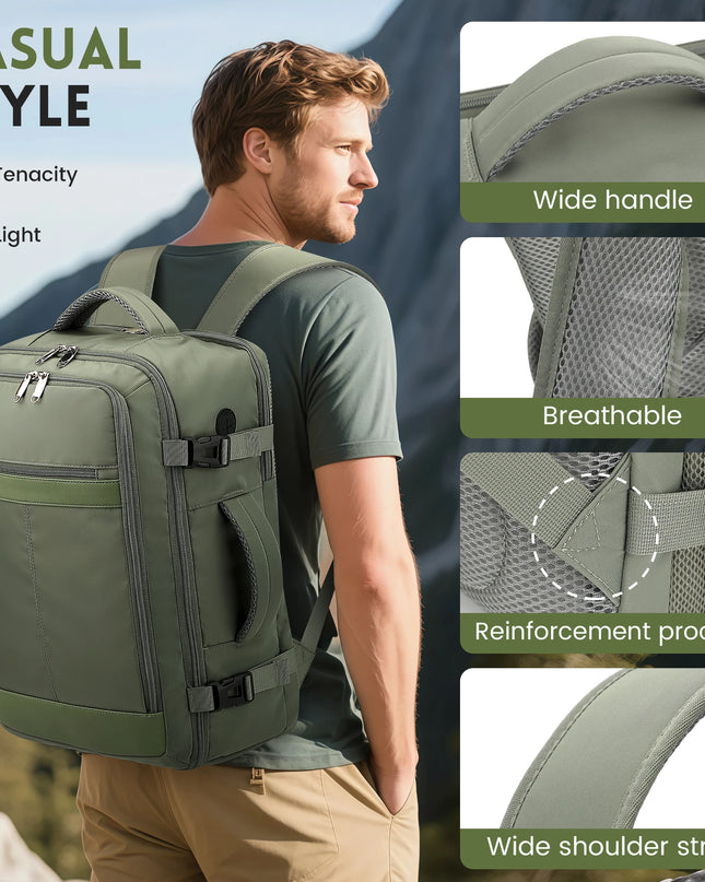 Handgepäck Rucksack Kaffeebraun – Dein kompakter Begleiter