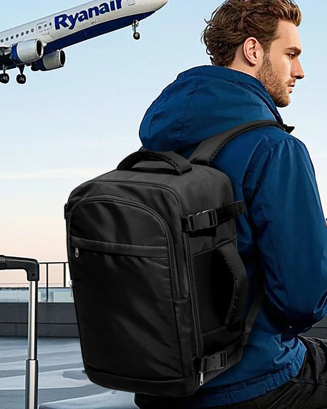 Grüner Handgepäck Rucksack 40x20x25 für Reisen & Laptop