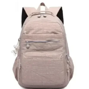 Khaki Handgepäck Rucksack 40x20x25 für Damen und Herren, ideal für Reisen und Kurzaufenthalte.