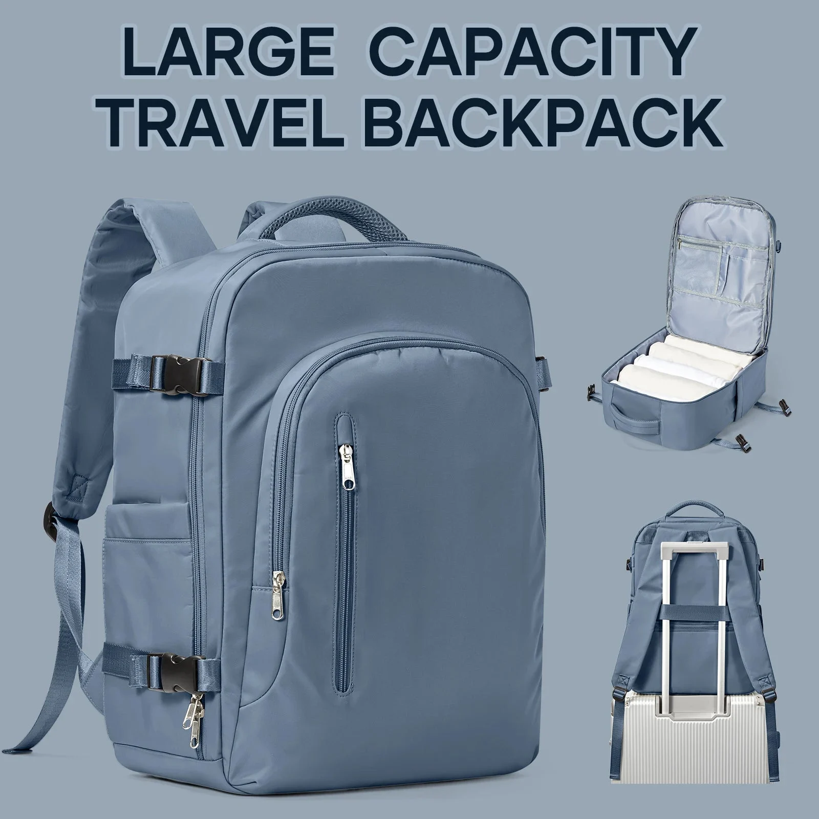 Handgepäck Rucksack Beige: Ihr flexibler Reisebegleiter – Bild 2