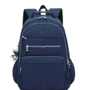 Dunkelblauer Handgepäck Rucksack 40x20x25, ideal für Reisen und als Handgepäck geeignet.