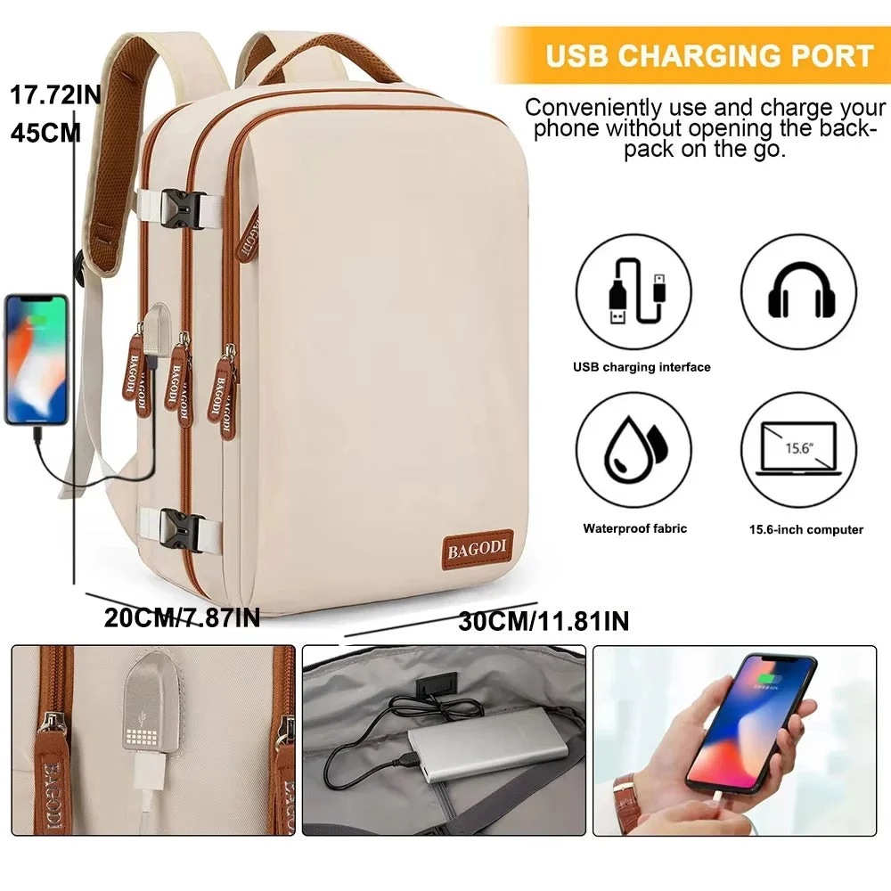 Blauer Handgepäck Rucksack 45x20x30 cm für EasyJet – Bild 3