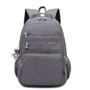Grauer Handgepäck Rucksack 40x20x25 für Damen und Herren, ideal für Reisen